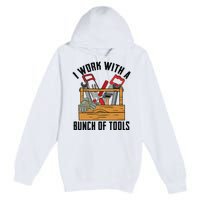 Funny Construction Worker Gift Carpenter Woodworker Handyman Premium Pullover Hoodie