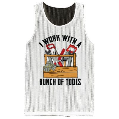 Funny Construction Worker Gift Carpenter Woodworker Handyman Mesh Reversible Basketball Jersey Tank