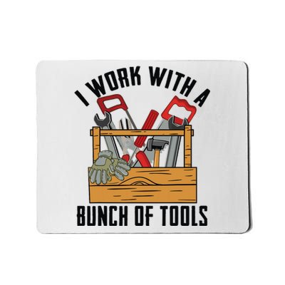 Funny Construction Worker Gift Carpenter Woodworker Handyman Mousepad