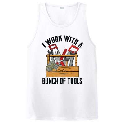 Funny Construction Worker Gift Carpenter Woodworker Handyman PosiCharge Competitor Tank