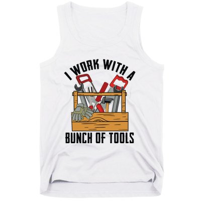 Funny Construction Worker Gift Carpenter Woodworker Handyman Tank Top