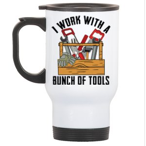 Funny Construction Worker Gift Carpenter Woodworker Handyman Stainless Steel Travel Mug