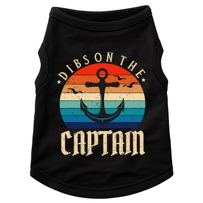 Funny Captain Wife Dibs on the Captain Doggie Tank