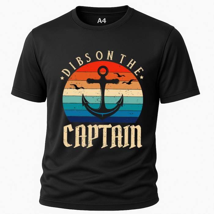 Funny Captain Wife Dibs on the Captain Cooling Performance Crew T-Shirt