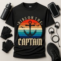 Funny Captain Wife Dibs on the Captain Cooling Performance Crew T-Shirt