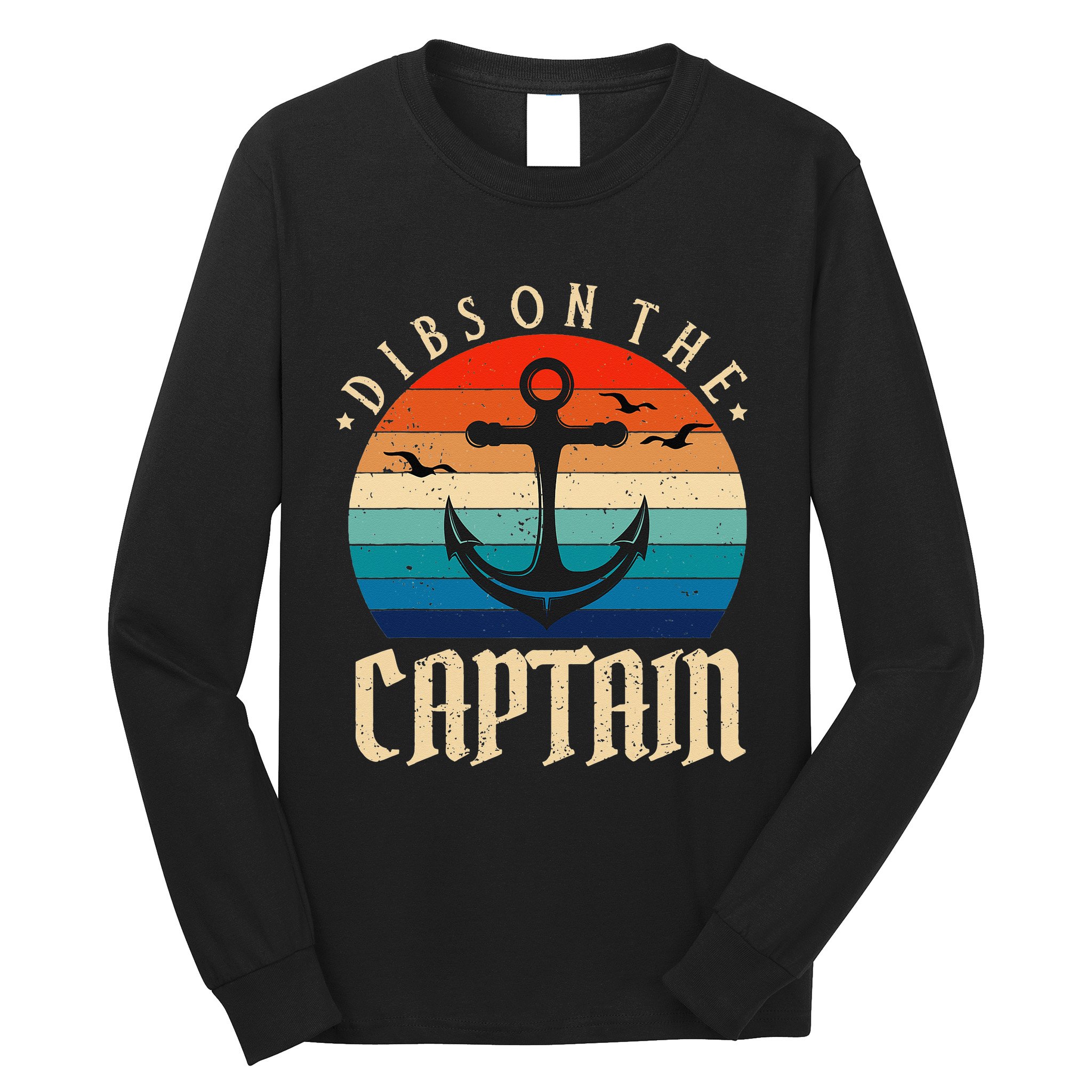 Funny Captain Wife Dibs on the Captain Long Sleeve Shirt