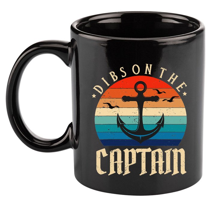 Funny Captain Wife Dibs on the Captain 11oz C Handle Ceramic Mug