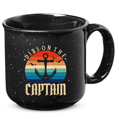 Funny Captain Wife Dibs on the Captain 15oz Campfire Ceramic Mug