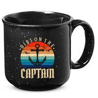 Funny Captain Wife Dibs on the Captain 15oz Campfire Ceramic Mug