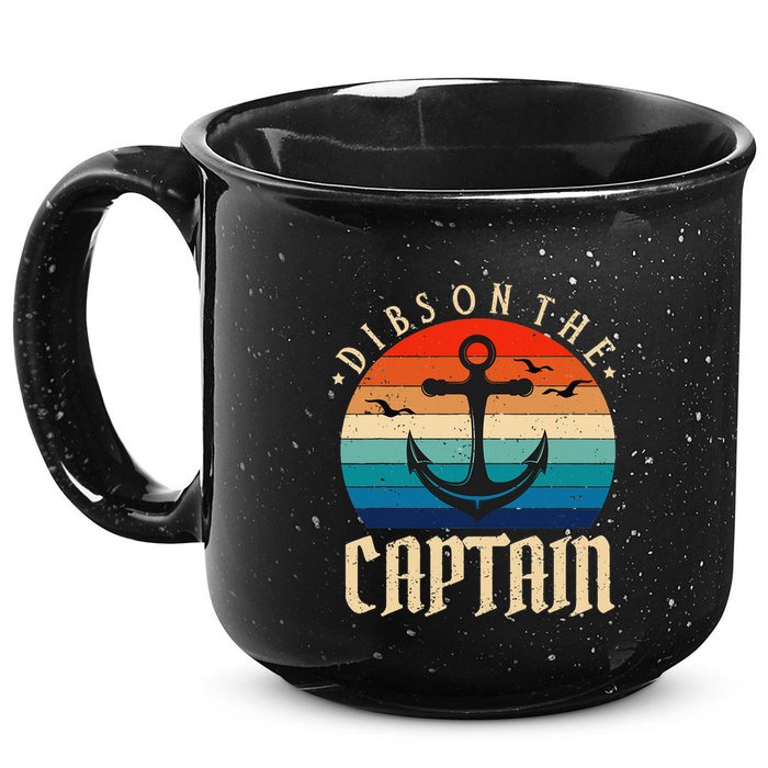 Funny Captain Wife Dibs on the Captain 15oz Campfire Ceramic Mug