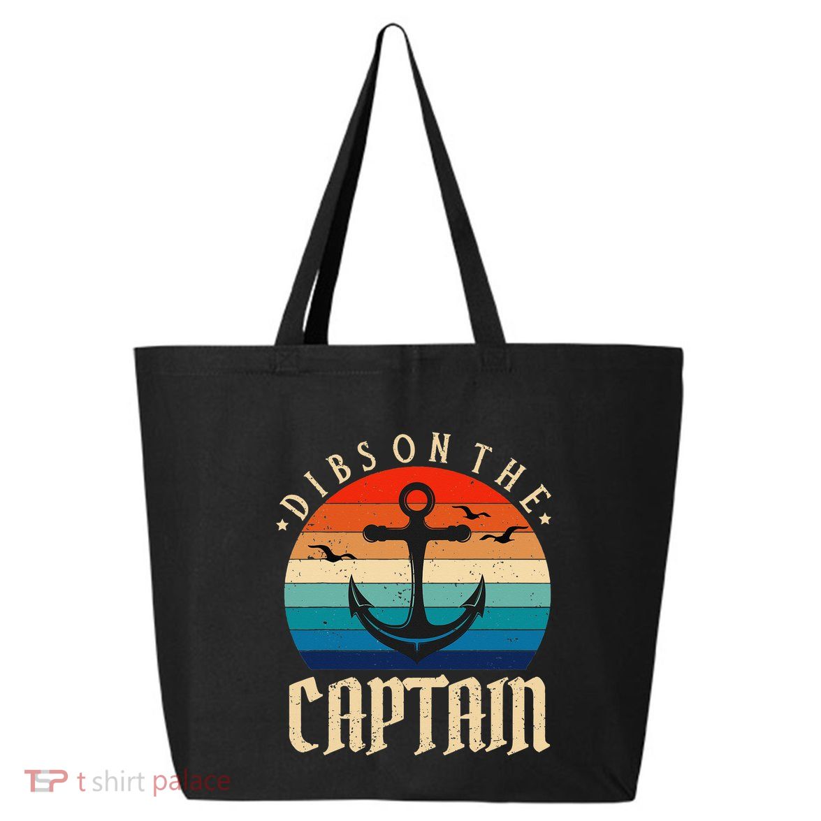 Funny Captain Wife Dibs on the Captain 25L Jumbo Tote