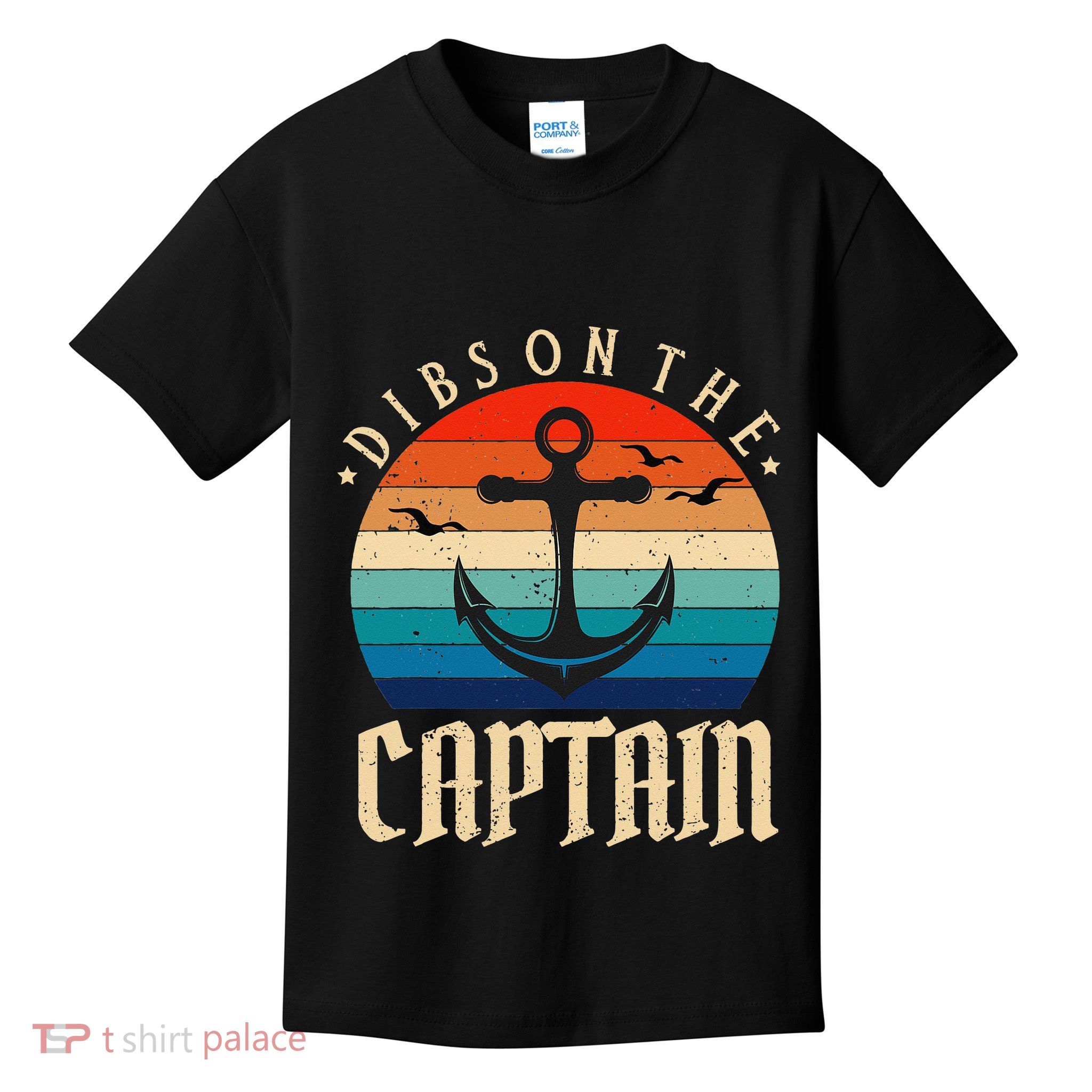 Funny Captain Wife Dibs on the Captain Kids T-Shirt