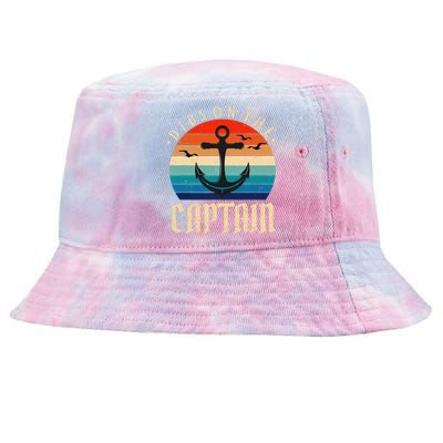 Funny Captain Wife Dibs on the Captain Tie-Dyed Bucket Hat