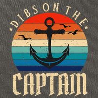 Funny Captain Wife Dibs on the Captain Cotton Canvas Backpack
