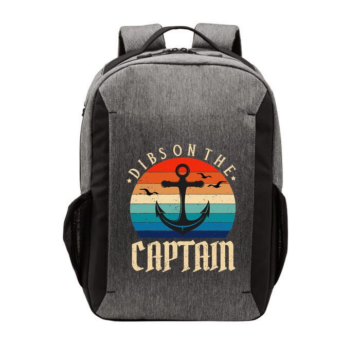 Funny Captain Wife Dibs on the Captain Vector Backpack