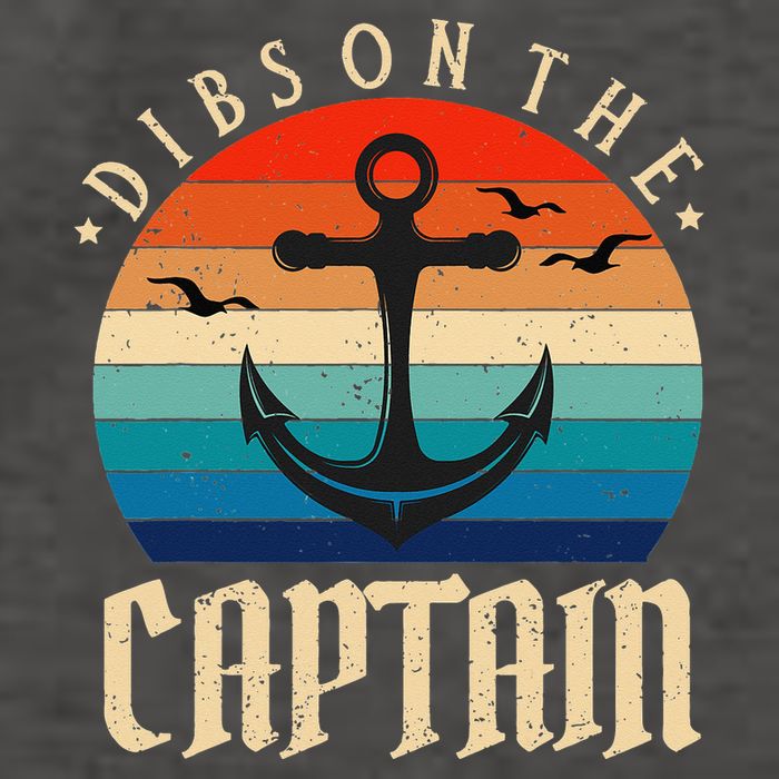 Funny Captain Wife Dibs on the Captain Vector Backpack