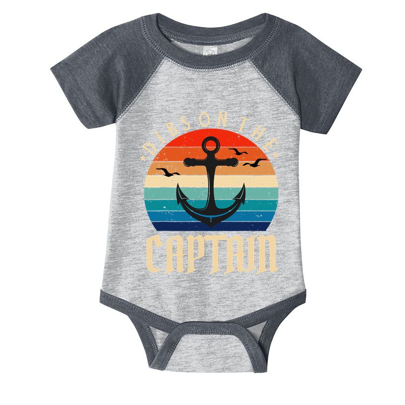 Funny Captain Wife Dibs on the Captain Infant Baby Jersey Bodysuit