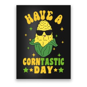 Funny Corn Wo It's Corn Have A Corntastic Day Hoodie Poster