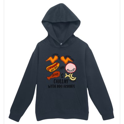 Funny Chicken Wing Song Lyric Hot Dog Bologna Macaroni Urban Pullover Hoodie