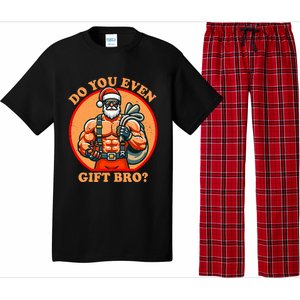 Funny Christmas Weightlifting Bodybuilding Muscular Santa Pajama Set