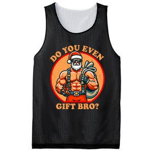 Funny Christmas Weightlifting Bodybuilding Muscular Santa Mesh Reversible Basketball Jersey Tank