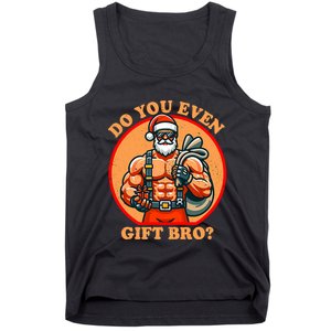 Funny Christmas Weightlifting Bodybuilding Muscular Santa Tank Top