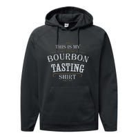 Funny Christmas Whiskey Drinking This Is My Bourbon Tasting Performance Fleece Hoodie