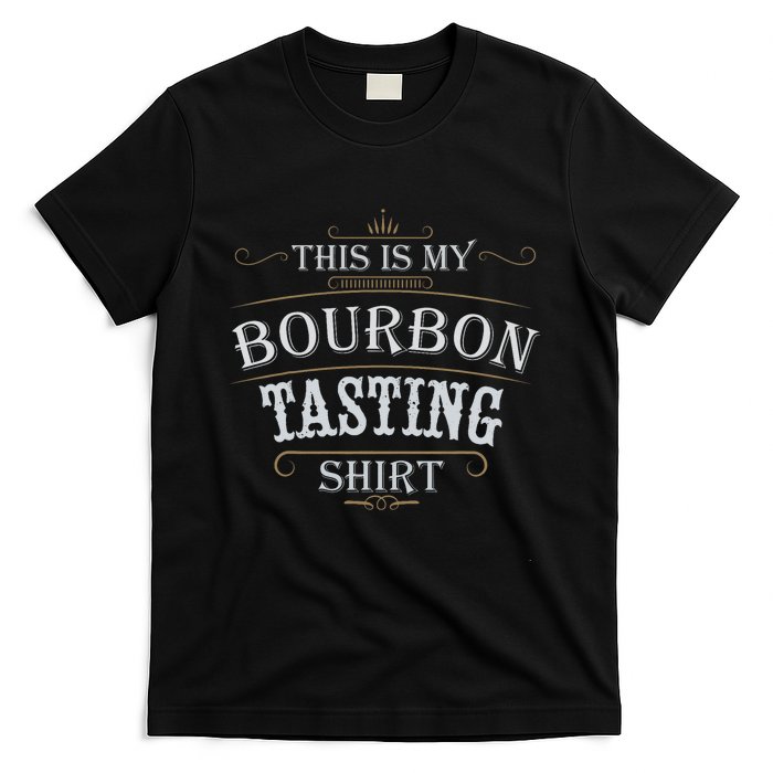 Funny Christmas Whiskey Drinking This Is My Bourbon Tasting T-Shirt