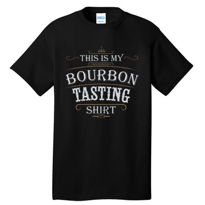 Funny Christmas Whiskey Drinking This Is My Bourbon Tasting Tall T-Shirt