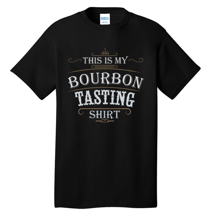 Funny Christmas Whiskey Drinking This Is My Bourbon Tasting Tall T-Shirt