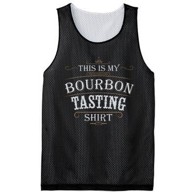 Funny Christmas Whiskey Drinking This Is My Bourbon Tasting Mesh Reversible Basketball Jersey Tank