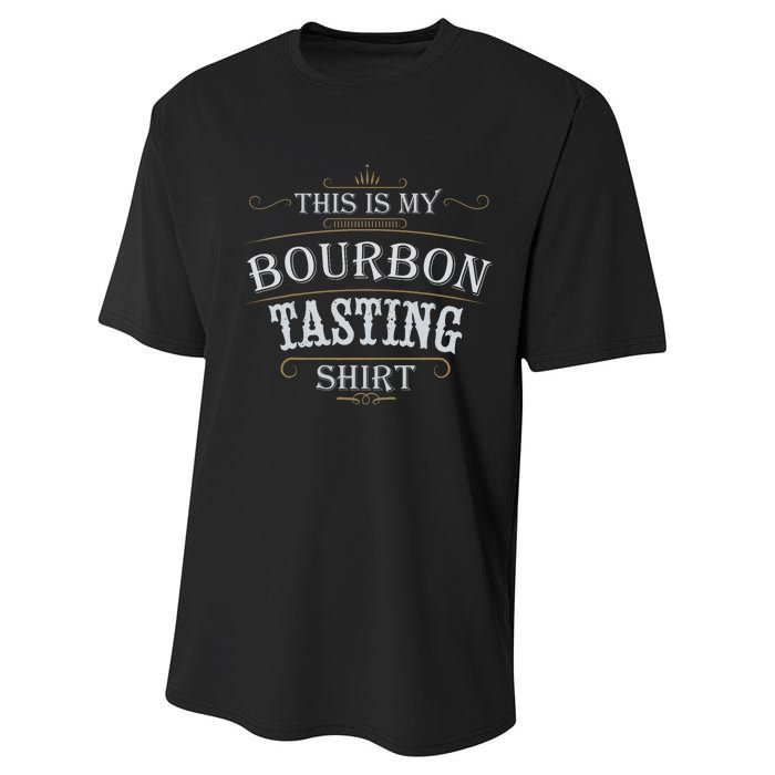 Funny Christmas Whiskey Drinking This Is My Bourbon Tasting Performance Sprint T-Shirt