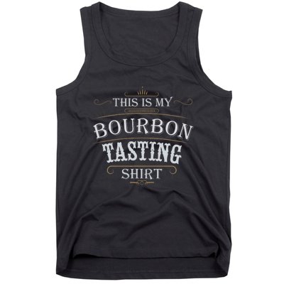 Funny Christmas Whiskey Drinking This Is My Bourbon Tasting Tank Top