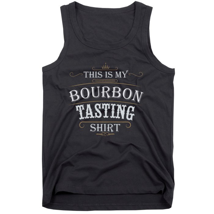 Funny Christmas Whiskey Drinking This Is My Bourbon Tasting Tank Top