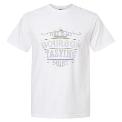 Funny Christmas Whiskey Drinking This Is My Bourbon Tasting Garment-Dyed Heavyweight T-Shirt