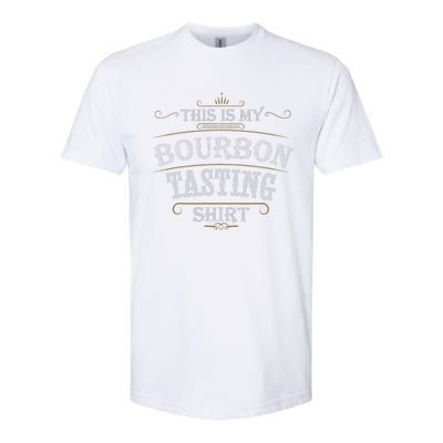 Funny Christmas Whiskey Drinking This Is My Bourbon Tasting Softstyle CVC T-Shirt