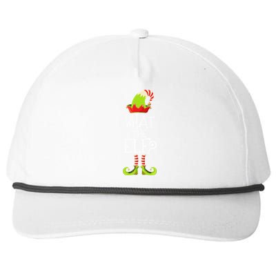 Funny Christmas What The Elf Great Gift Snapback Five-Panel Rope Hat