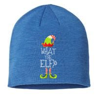 Funny Christmas What The Elf Great Gift Sustainable Beanie