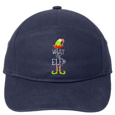 Funny Christmas What The Elf Great Gift 7-Panel Snapback Hat