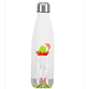 Funny Christmas What The Elf Great Gift Stainless Steel Insulated Water Bottle