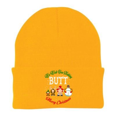 Funny Christmas We Wish You Nothing Butt Merry Xmas Cool Gift Knit Cap Winter Beanie