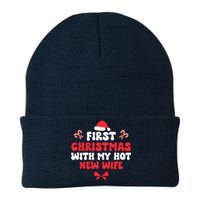 First Christmas With My Hot New Wife Funny Xmas Knit Cap Winter Beanie