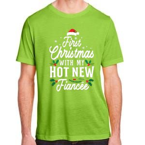 First Christmas With My Hot New Fiancee Gift Adult ChromaSoft Performance T-Shirt