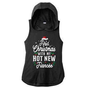 First Christmas With My Hot New Fiancee Gift Ladies PosiCharge Tri-Blend Wicking Draft Hoodie Tank