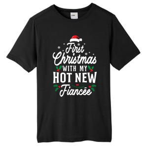 First Christmas With My Hot New Fiancee Gift Tall Fusion ChromaSoft Performance T-Shirt