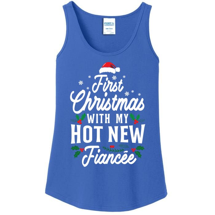 First Christmas With My Hot New Fiancee Gift Ladies Essential Tank