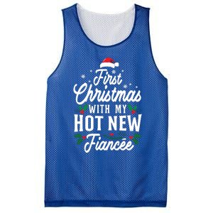 First Christmas With My Hot New Fiancee Gift Mesh Reversible Basketball Jersey Tank