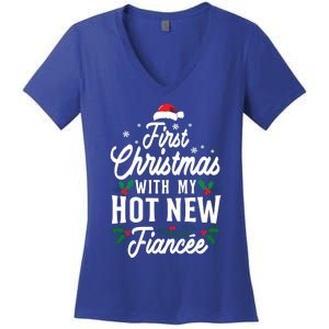 First Christmas With My Hot New Fiancee Gift Women's V-Neck T-Shirt