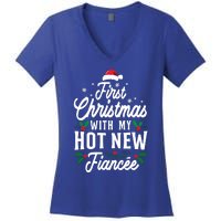 First Christmas With My Hot New Fiancee Gift Women's V-Neck T-Shirt