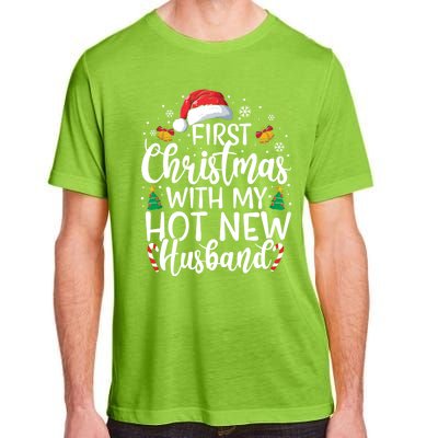 First Christmas With My Hot New Husband Newlywed Cute Gift Adult ChromaSoft Performance T-Shirt